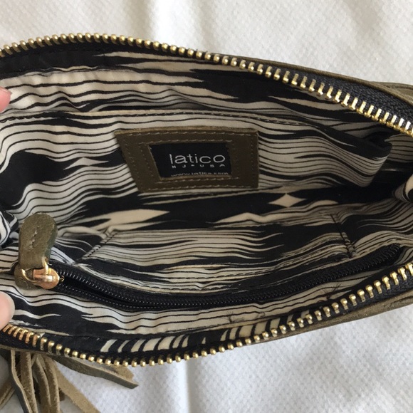 Latico leather and pony hair wristlet - Picture 3 of 4